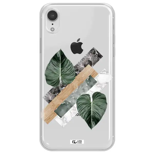 Tropical Leaves Apple iPhone XR Clear TPU Case