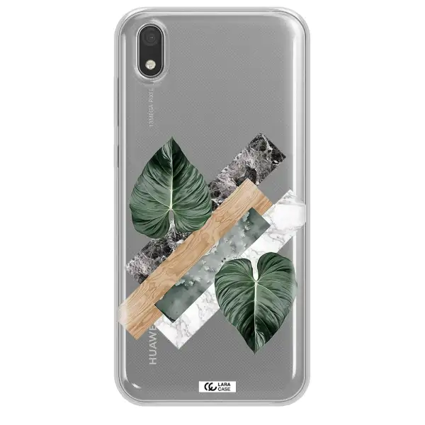 Tropical Leaves Huawei Honor 8S Clear TPU Case