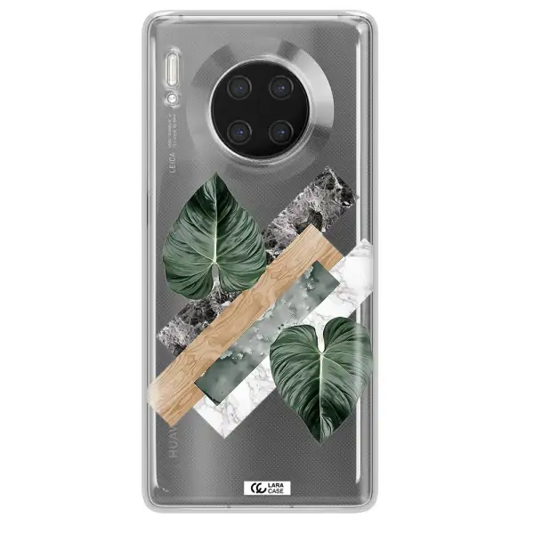 Tropical Leaves Huawei Mate 30 Pro Clear TPU Case