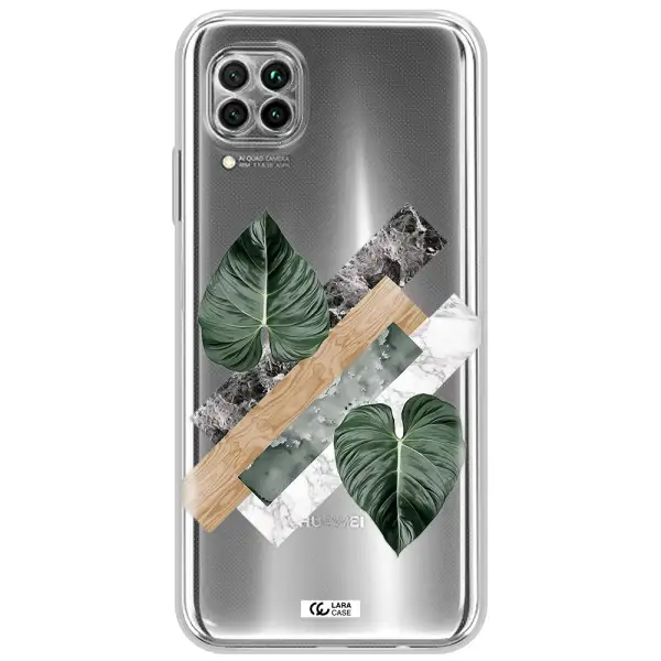 Tropical Leaves Huawei Nova 7I Clear Tpu Case