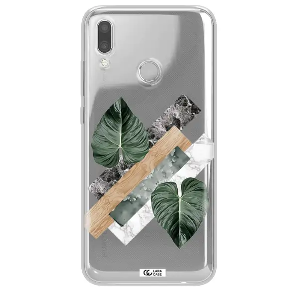 Tropical Leaves Huawei P Smart 2019 Clear TPU Case