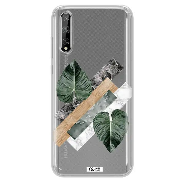 Tropical Leaves Huawei P Smart S Clear TPU Case