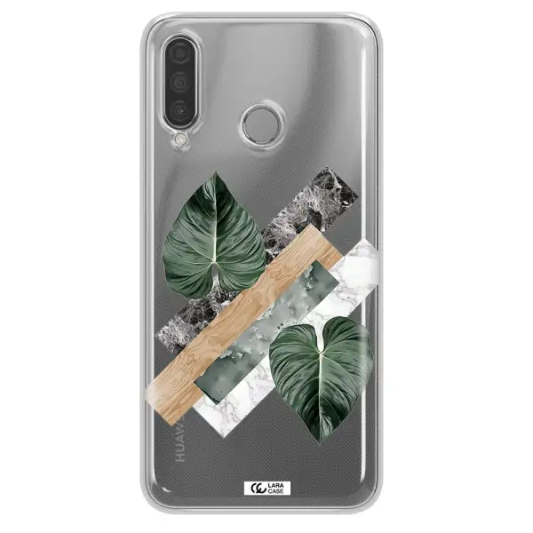 Tropical Leaves Huawei P30 Lite Clear TPU Case