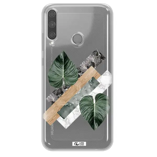 Tropical Leaves Huawei P40 Lite E Clear TPU Case