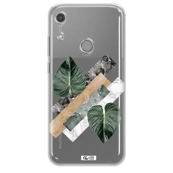 Tropical Leaves Huawei Y6S Clear TPU Case