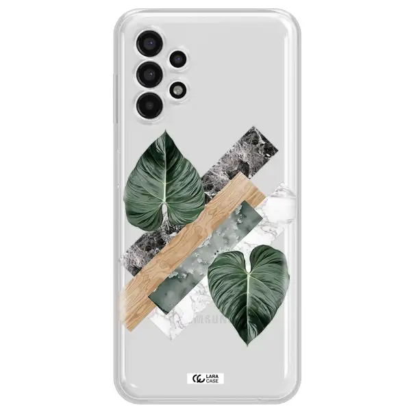 Tropical Leaves Samsung A13 4g Clear TPU Case