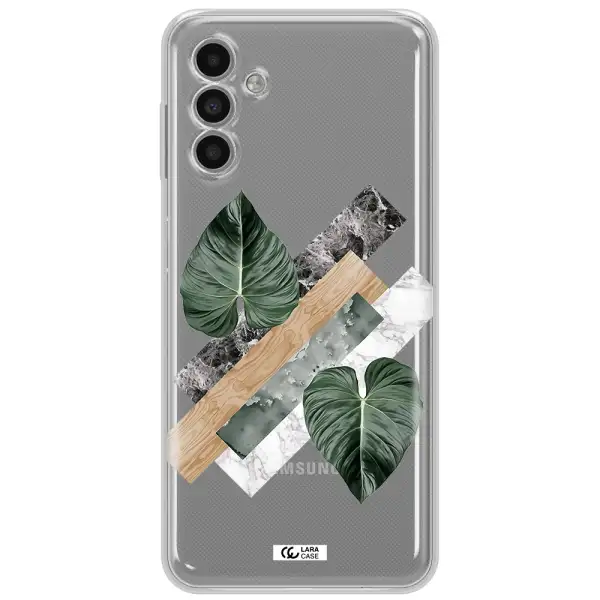 Tropical Leaves Samsung A13 5G Clear Tpu Case