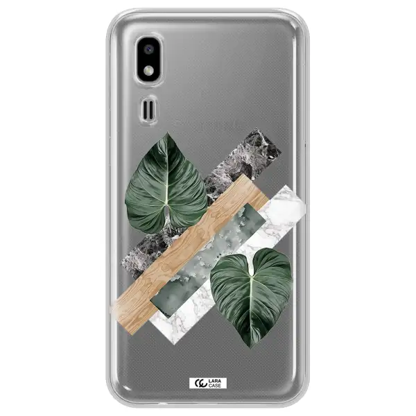 Tropical Leaves Samsung A2 Core Clear TPU Case