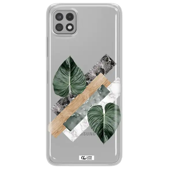 Tropical Leaves Samsung A22 5g Clear TPU Case