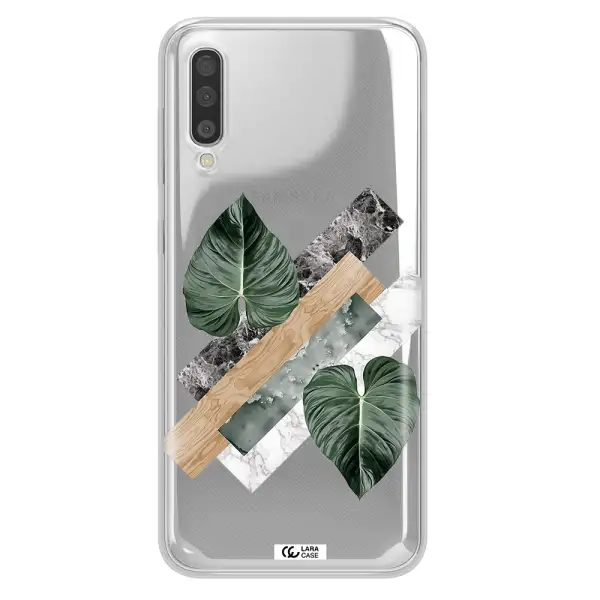 Tropical Leaves Samsung A50S Clear Tpu Case