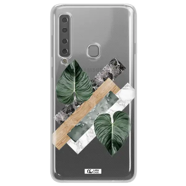 Tropical Leaves Samsung A9 2018 Clear TPU Case