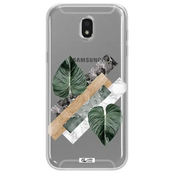 Tropical Leaves Samsung J5 2017 Clear TPU Case