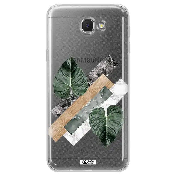 Tropical Leaves Samsung J5 Prime Clear TPU Case