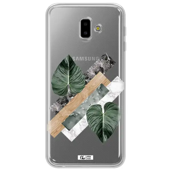 Tropical Leaves Samsung J6 Plus Clear TPU Case