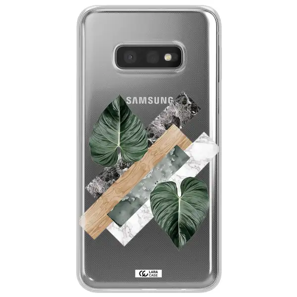 Tropical Leaves Samsung S10e Clear TPU Case