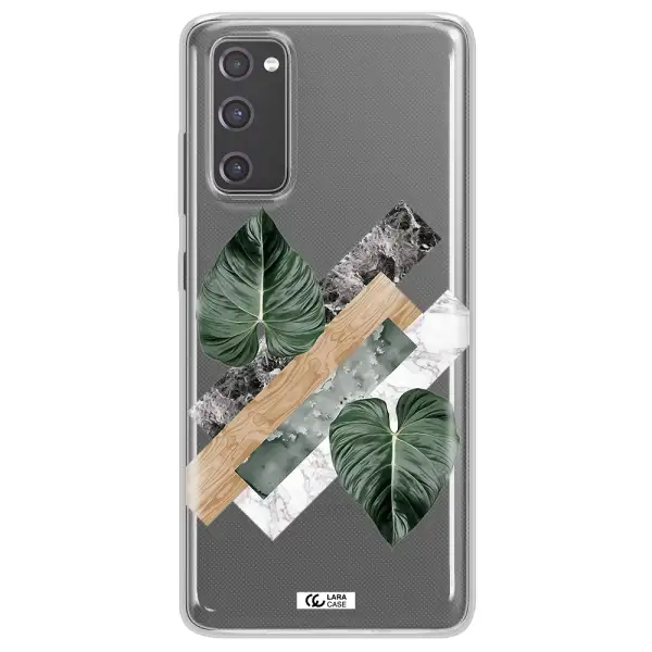 Tropical Leaves Samsung S20 Fe Clear TPU Case