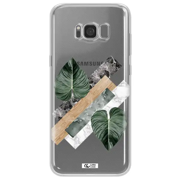 Tropical Leaves Samsung S8 Plus Clear TPU Case