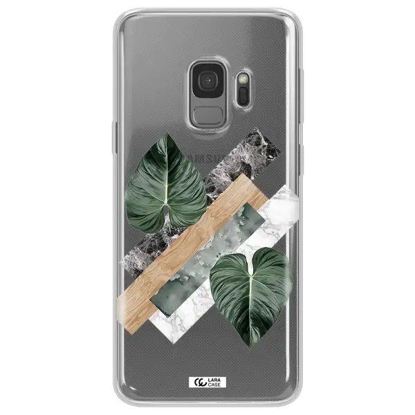 Tropical Leaves Samsung S9 Clear TPU Case