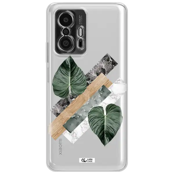 Tropical Leaves Xiaomi 11T Pro Clear Tpu Case