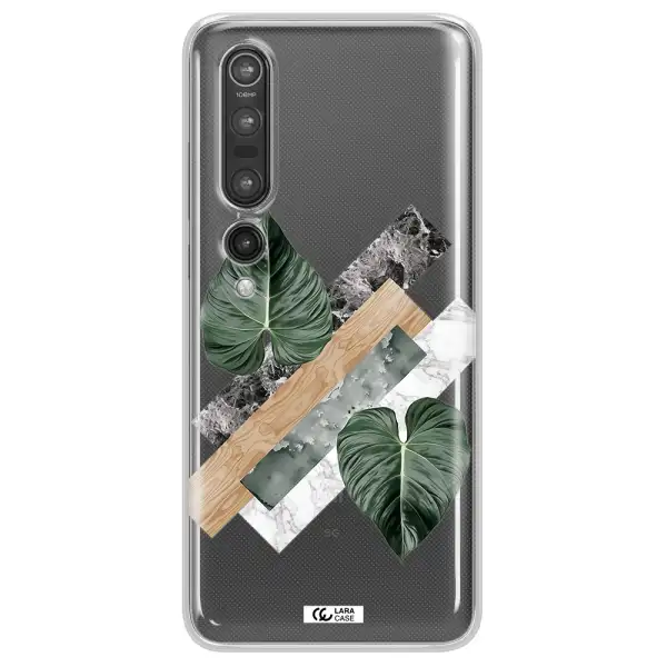 Tropical Leaves Xiaomi Mi 10 Pro Clear TPU Case
