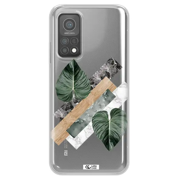 Tropical Leaves Xiaomi Mi 10 T Pro Clear TPU Case