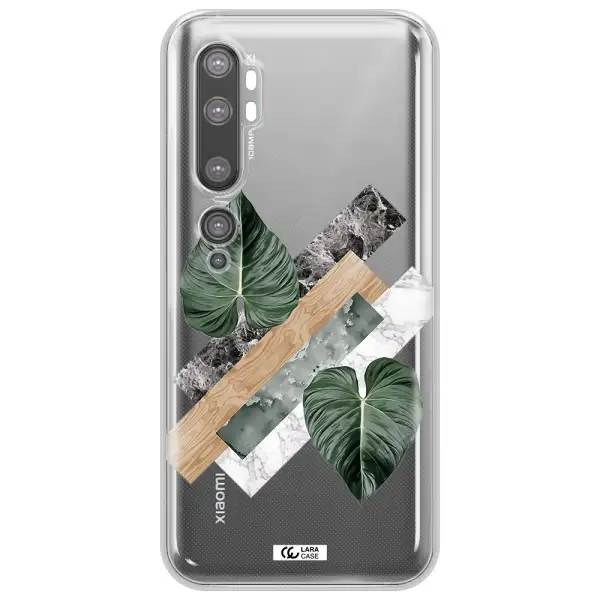 Tropical Leaves Xiaomi Mi Note 10 Clear TPU Case