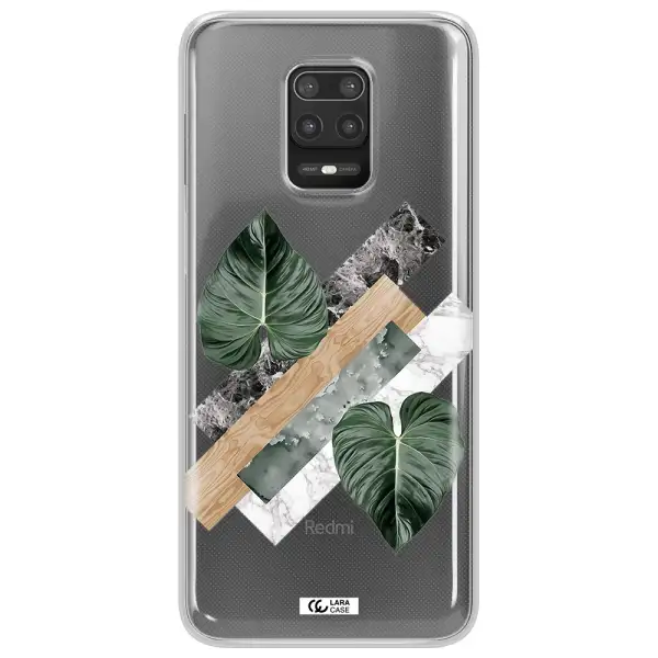 Tropical Leaves Xiaomi Note 9S Clear TPU Case