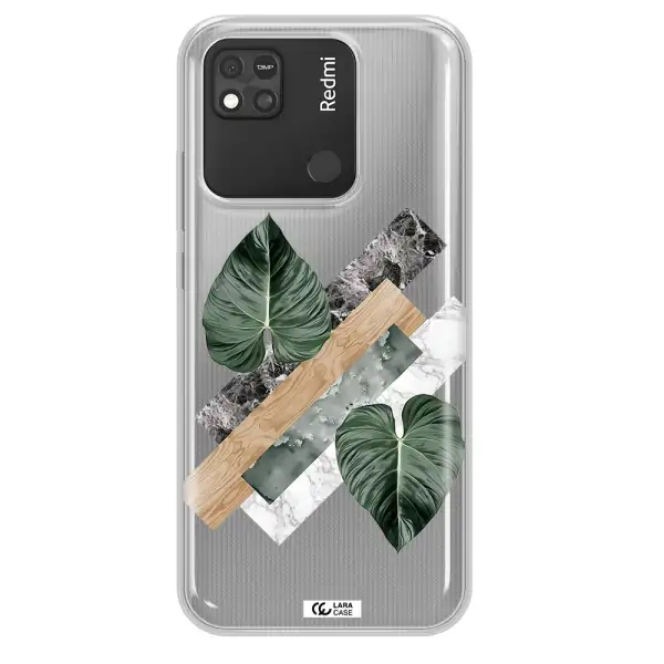 Tropical Leaves Xiaomi Redmi 10A Clear TPU Case