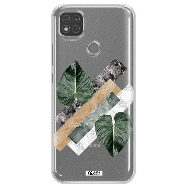 Tropical Leaves Xiaomi Redmi 9C Clear TPU Case