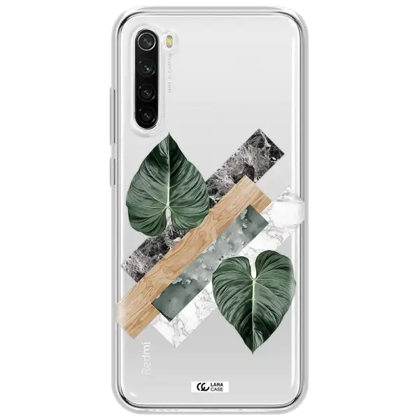 Tropical Leaves Xiaomi Redmi Note 8T Clear Tpu Case