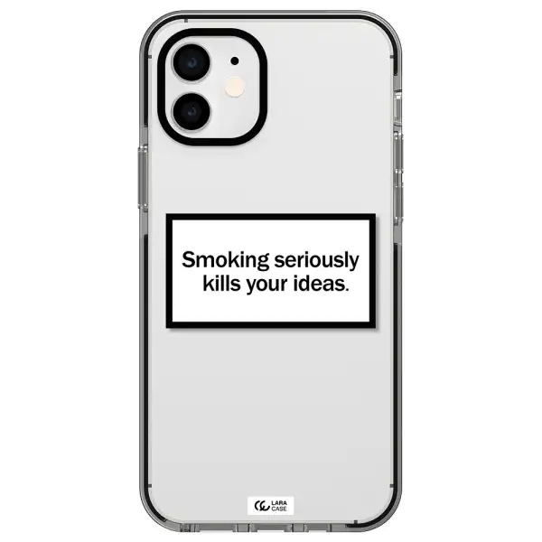 Cigarette Damage Apple iPhone 11 impact black border Case