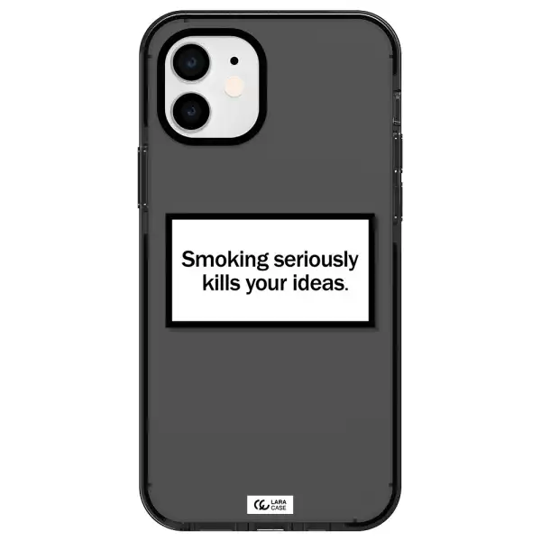 Cigarette Damage Apple iPhone 11 impact Smoke Black Case
