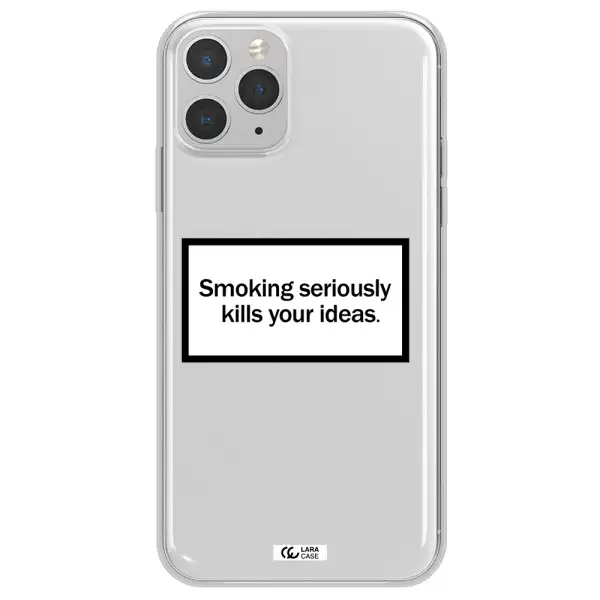 Cigarette Damage Apple iPhone 11 pro max Clear TPU Case