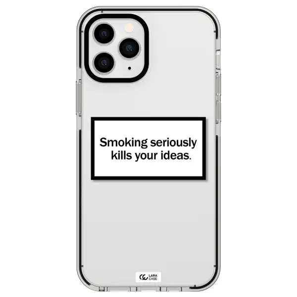 Cigarette Damage Apple iPhone 11 pro max impact black border Case