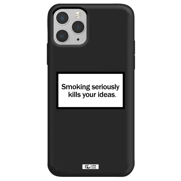 Cigarette Damage Apple iPhone 11 pro max Silicone black Case