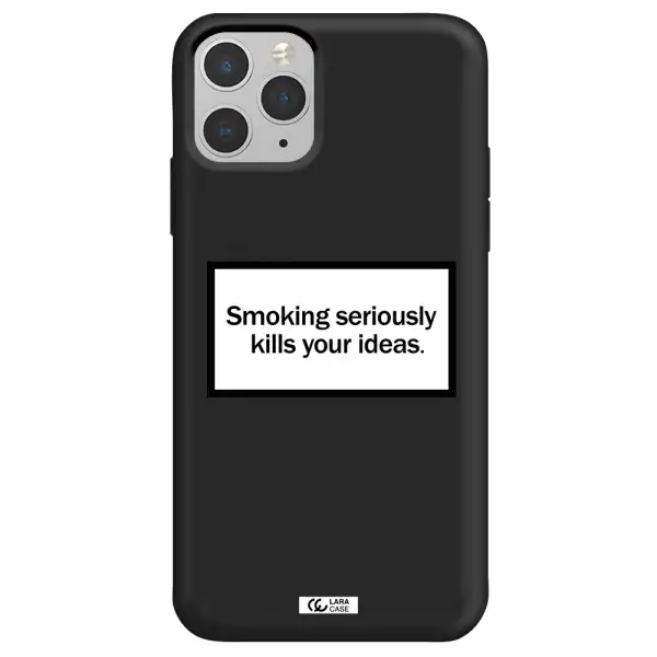 Cigarette Damage Apple iPhone 11 pro Silicone black Case