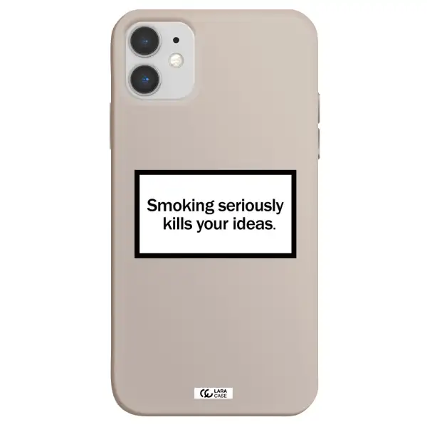 Cigarette Damage Apple iPhone 11 Silicone Stone Case