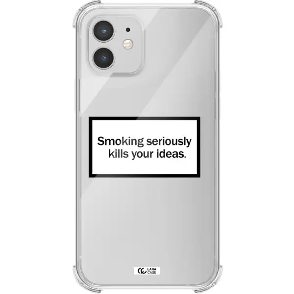 Cigarette Damage Apple iPhone 12 Clear PC Case