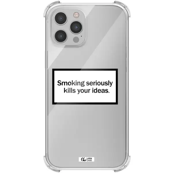 Cigarette Damage Apple iPhone 12 pro max Clear PC Case