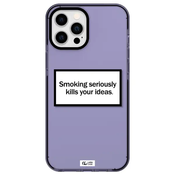 Cigarette Damage Apple iPhone 12 pro max impact Lilac Case