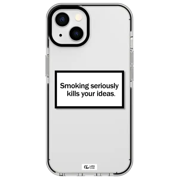Cigarette Damage Apple iPhone 13 impact black border Case