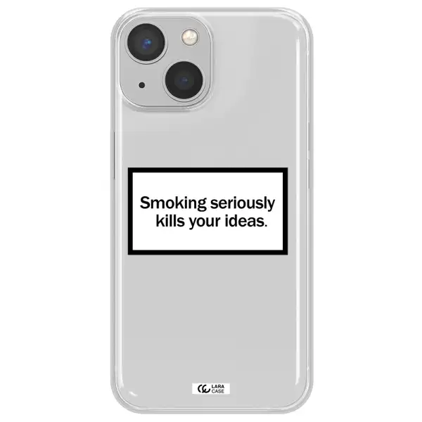 Cigarette Damage Apple iPhone 13 mini Clear TPU Case