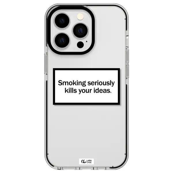 Cigarette Damage Apple iPhone 13 Pro impact black border Case