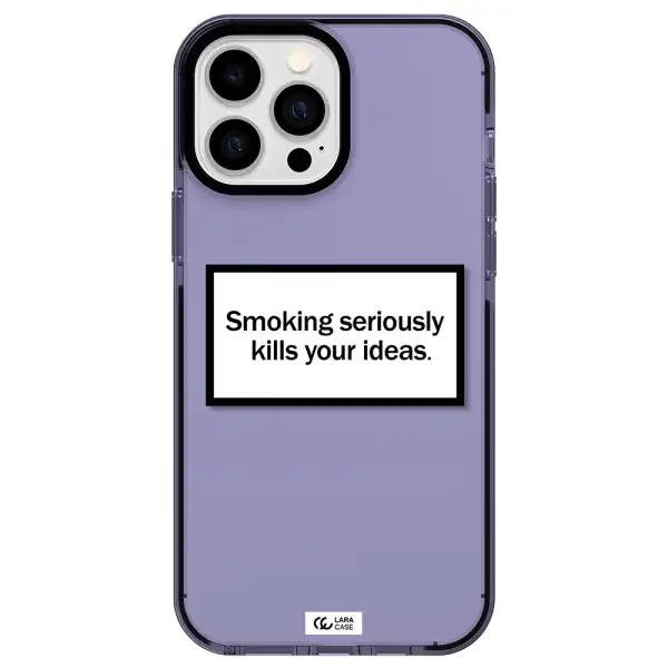 Cigarette Damage Apple iPhone 13 Pro Max impact Lilac Case