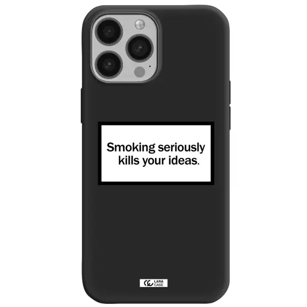 Cigarette Damage Apple iPhone 13 Pro Max Silicone black Case