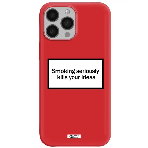 Cigarette Damage Apple iPhone 13 Pro Silicone Imperial Red Case