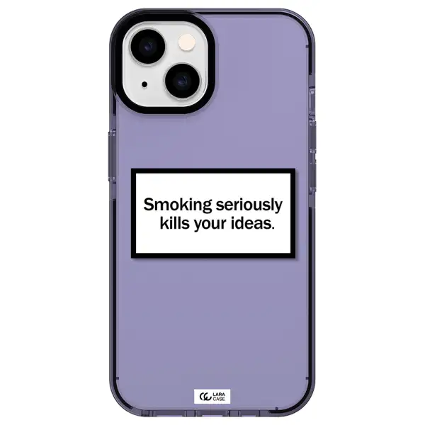 Cigarette Damage Apple iPhone 14 impact Lilac Case
