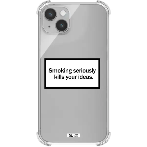 Cigarette Damage Apple iPhone 14 plus Clear PC Case
