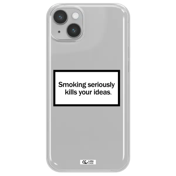 Cigarette Damage Apple iPhone 14 plus Clear TPU Case
