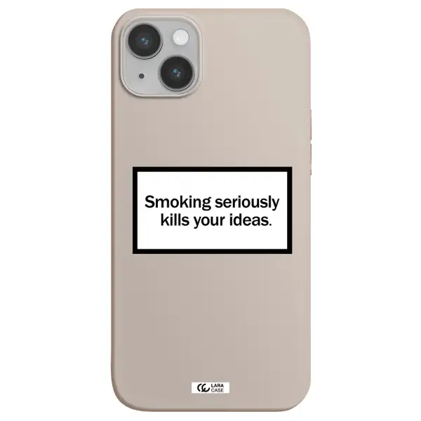 Cigarette Damage Apple iPhone 14 plus Silicone Stone Case